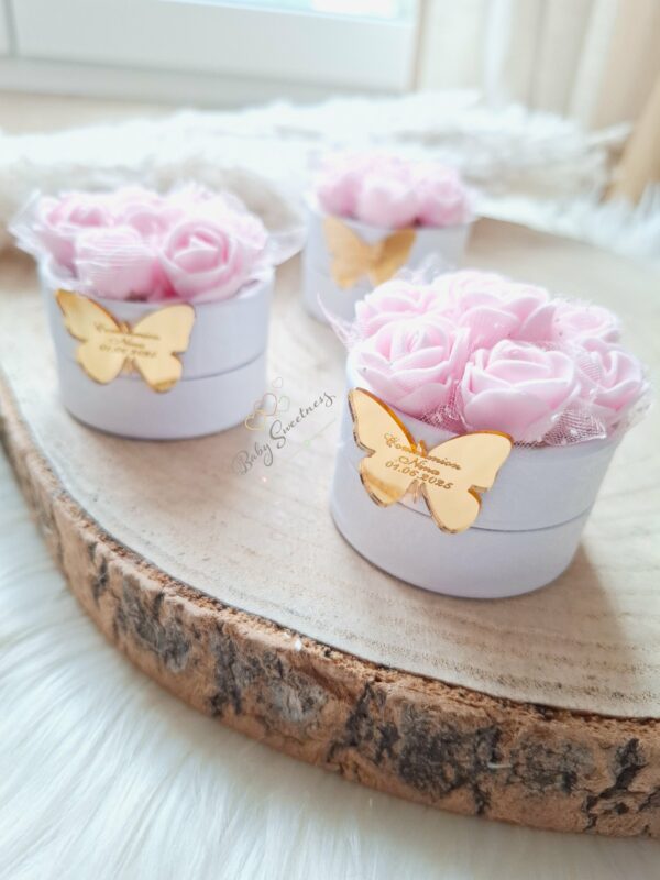 Boîte à dragées roses – Image 2