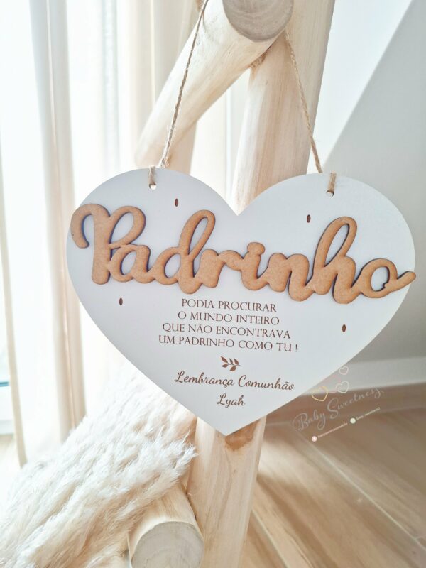 Cœur en bois pendentifs – Image 2