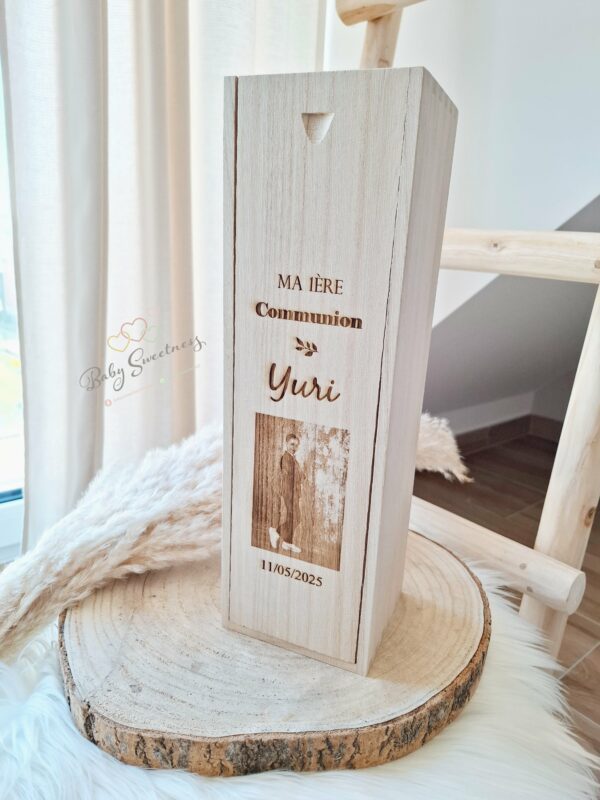 Coffret à vin en bois – Image 3