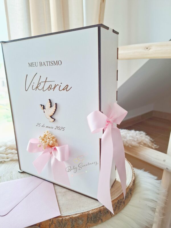 Urne à enveloppes en bois personnalisée – Image 7