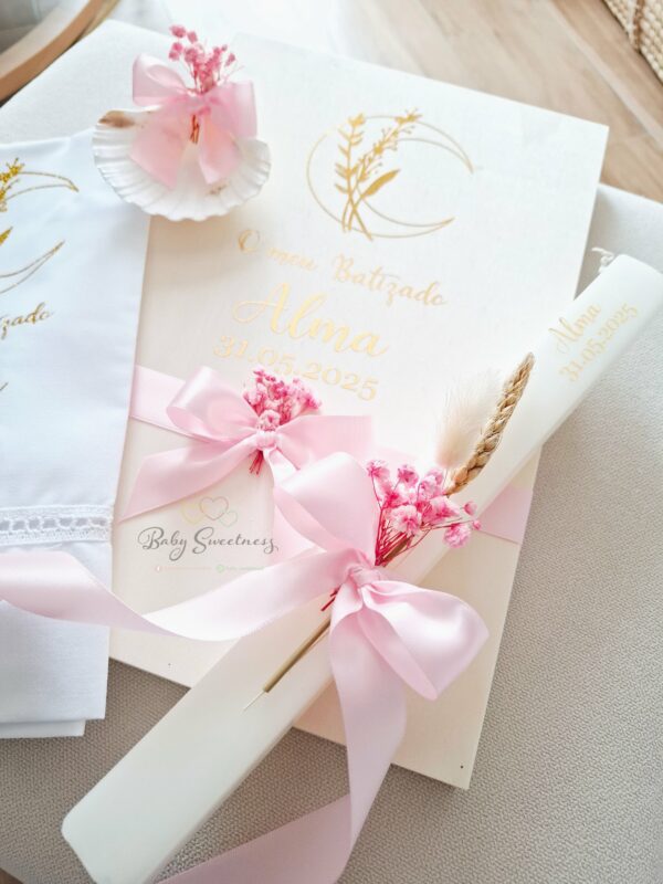 Coffret Baptême Lune floral – Image 3