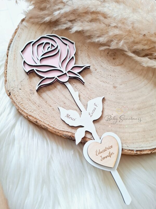 Rose en bois