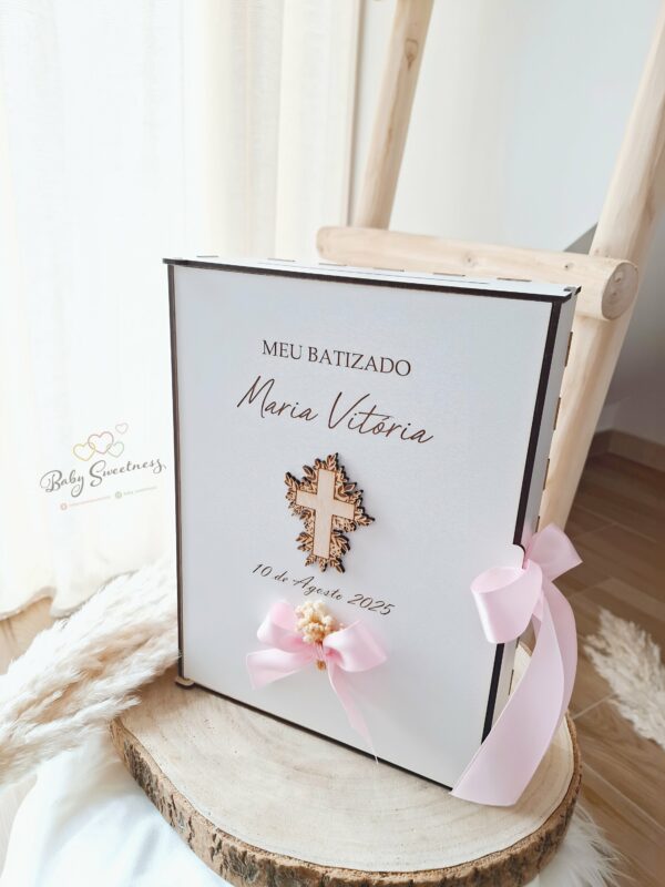 Urne à enveloppes en bois personnalisée – Image 3