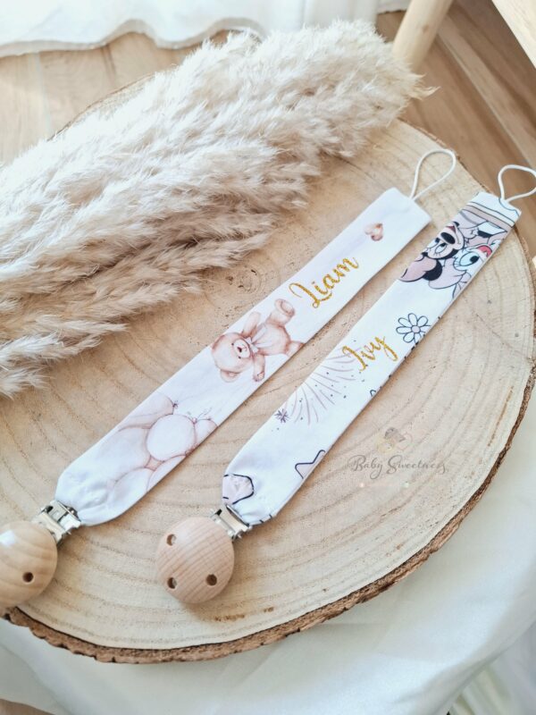 Attache tétine en tissu