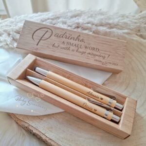 Coffret à stylo et porte-mines en Bambou