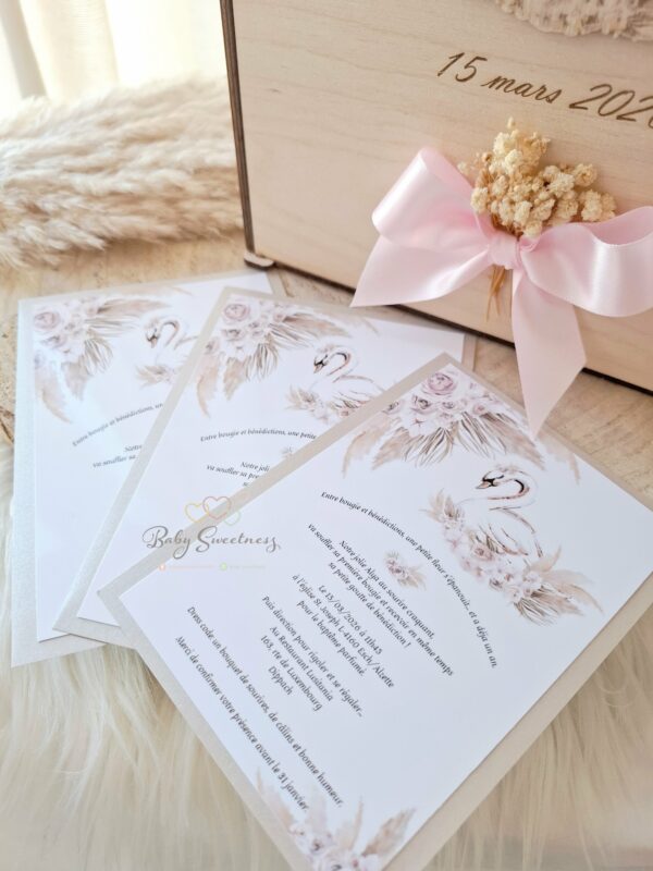 Invitation simple avec ruban – Image 2