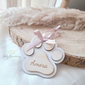 Boule de Noël Patte d'animal