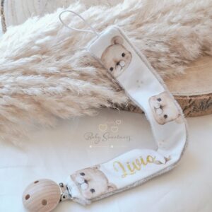 Attache tétine en tissu