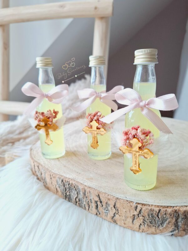 Mini bouteilles Limoncello fleurs séchées