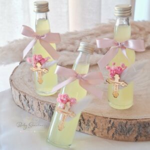 Mini bouteilles Limoncello fleurs séchées