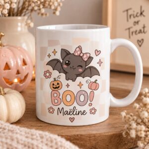 Tasse Halloween chauve-souris fille