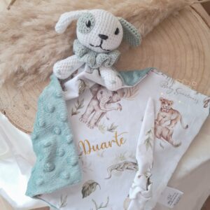 Doudou chien câlin en crochet