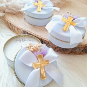 Bougies fleurs séchées