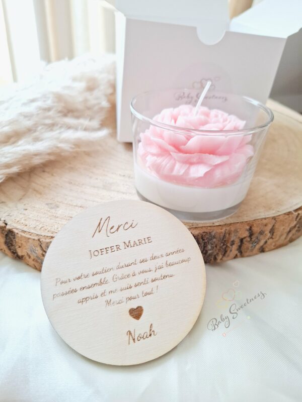 Bougie parfumée Rose – Image 8