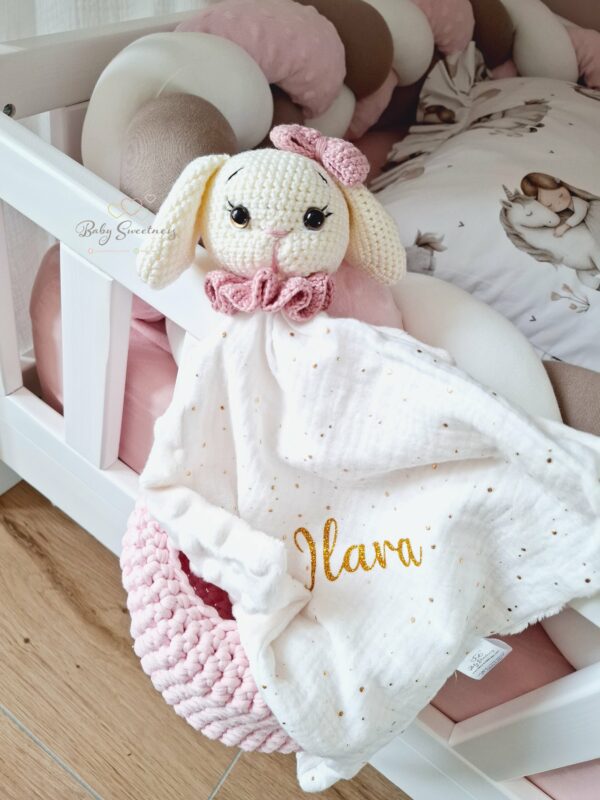 Doudou lapin fille grandes oreilles – Image 2