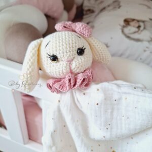 Doudou lapin fille grandes oreilles