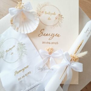 Coffret Baptême feuilles