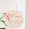 Cercle Pot de fleurs séchées en bois – Image 2