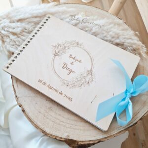 Livre d’or en bois personnalisé