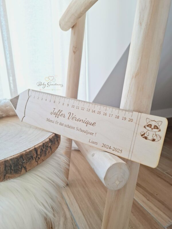 Règle crayon en bois – Image 3
