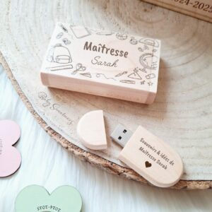 Clé USB personnalisée avec boîte en bois