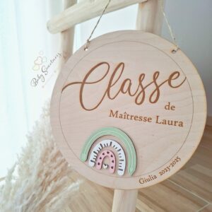 Plaque de porte arc-en-ciel