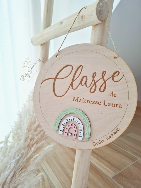 Plaque de porte arc-en-ciel
