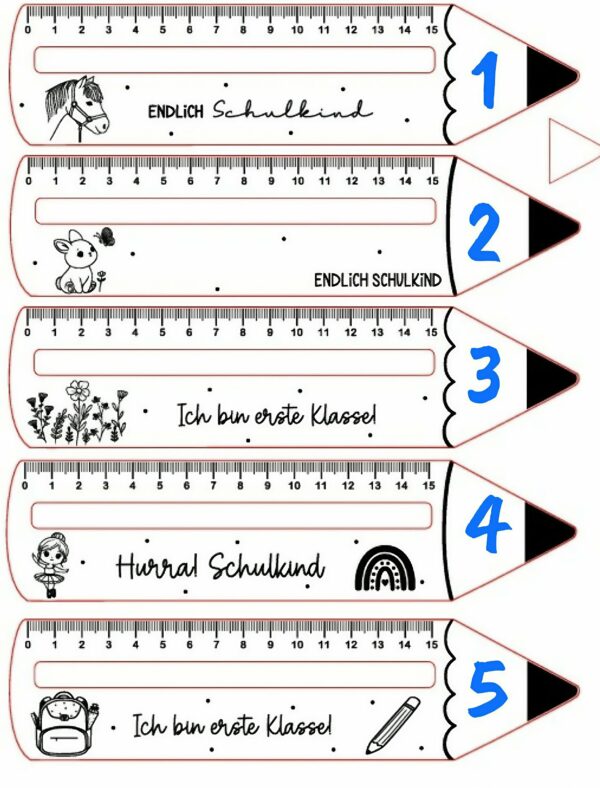 Règle enfant crayon personnalisée – Image 2