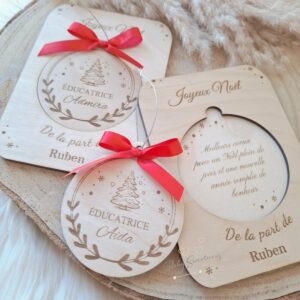 Puzzle Boule de Noël Maîtresse