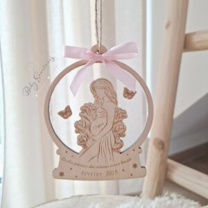 Boule de Noël Femme enceinte transparente