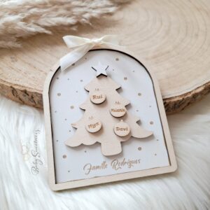 Boule de Noël Sapin Famille