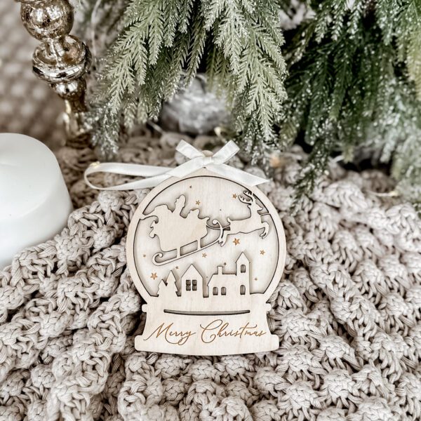 Boule Père Noël en bois