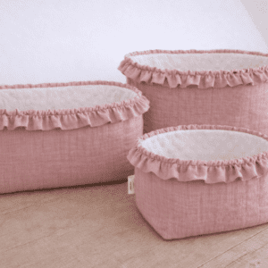 Paniers de rangement à volants