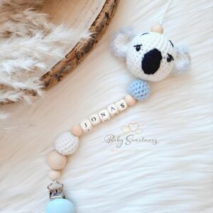 Attache tétine Koala en crochet