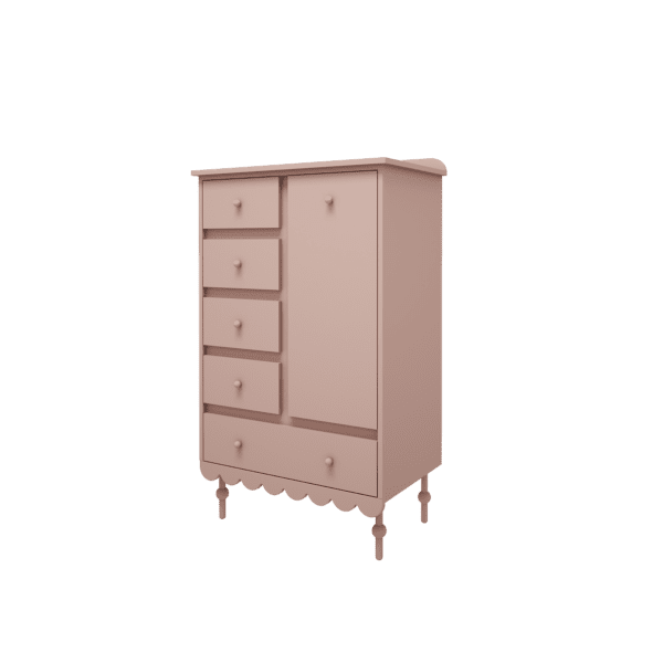 Commode haute rose – Image 2