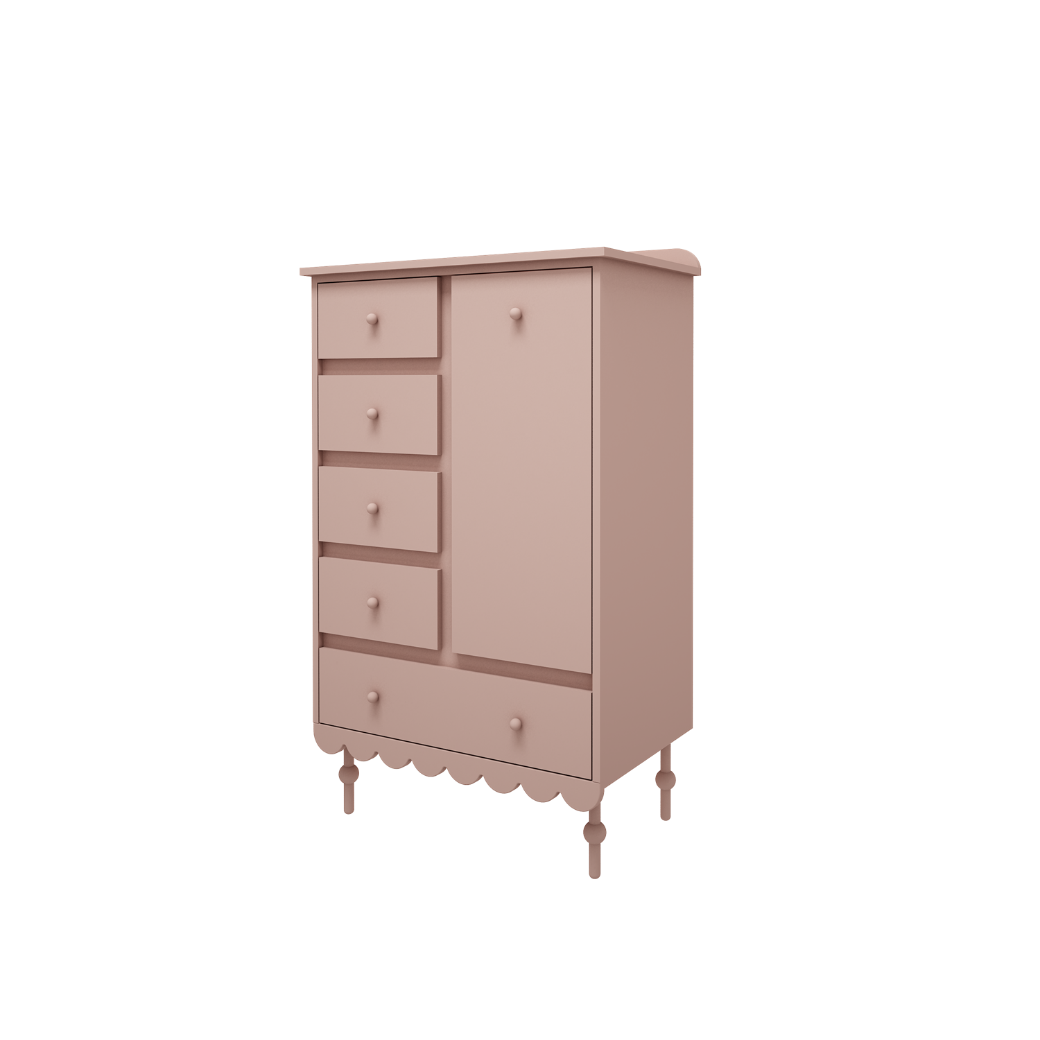 Commode haute rose – Image 2