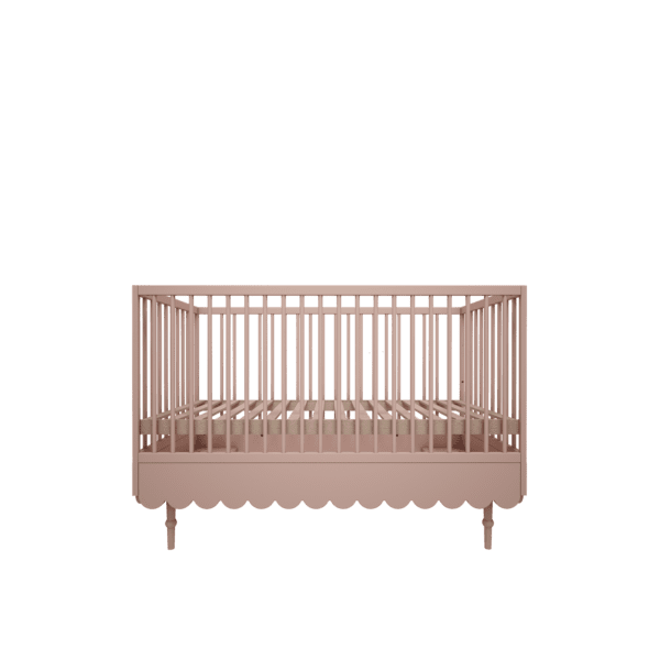 Lit bébé évolutif 70 x 140 cm rose – Image 3
