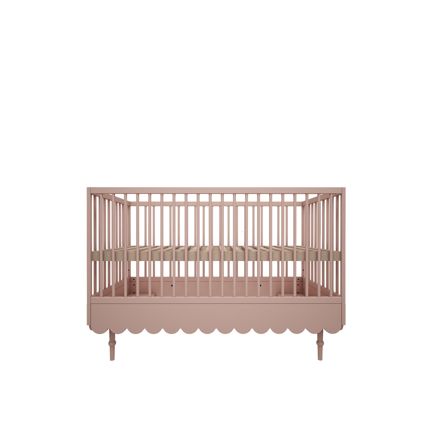 Lit bébé évolutif 70 x 140 cm rose – Image 4