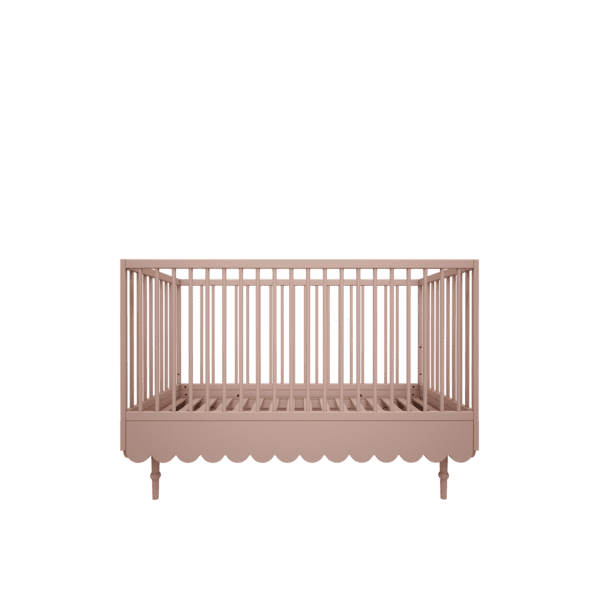 Lit bébé évolutif 70 x 140 cm rose – Image 2