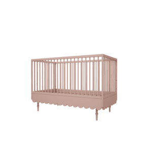 Lit bébé évolutif 70 x 140 cm rose