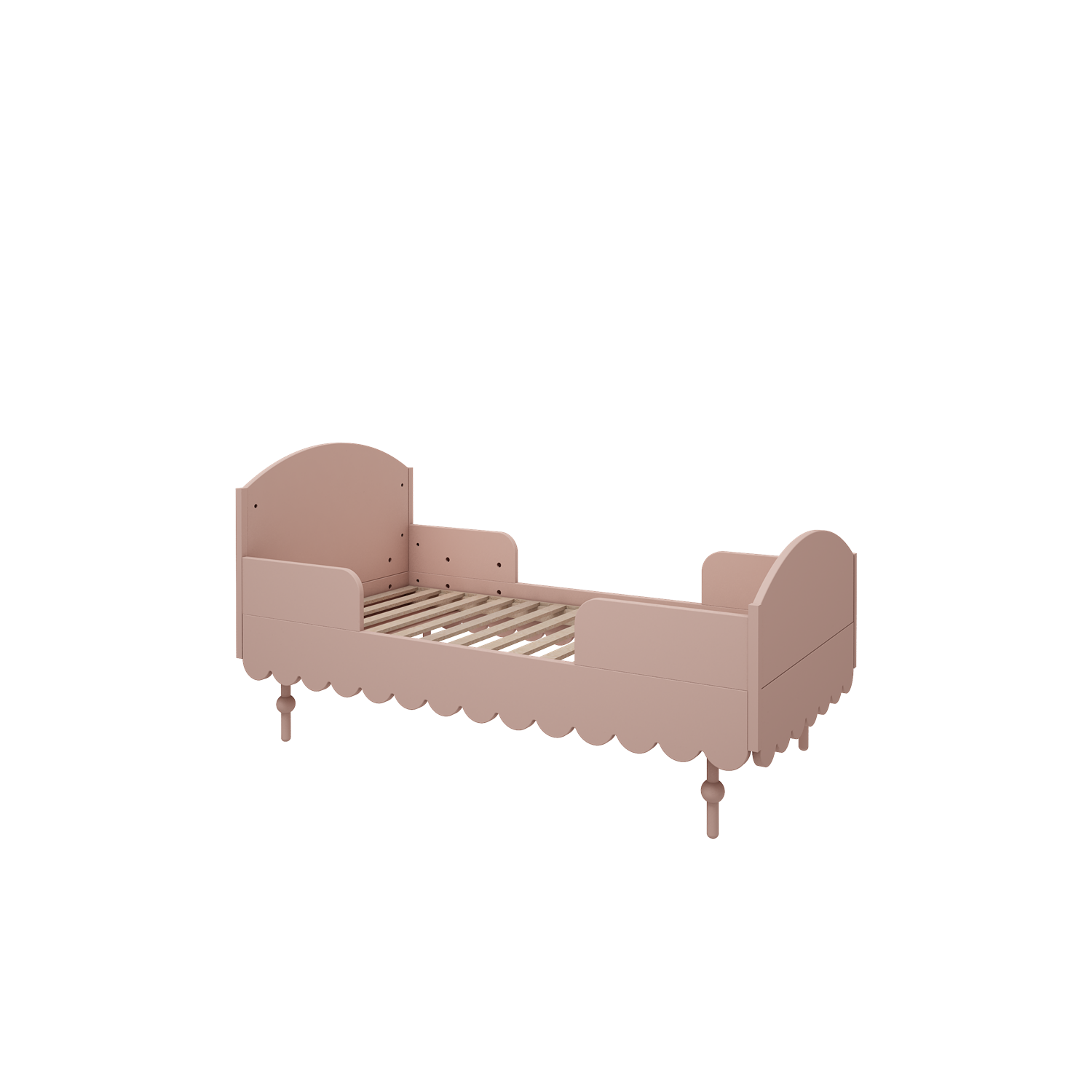 Lit bébé évolutif 70 x 140 cm rose – Image 6