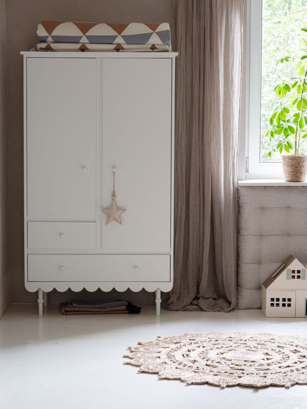 Armoire blanche à deux portes – Image 3