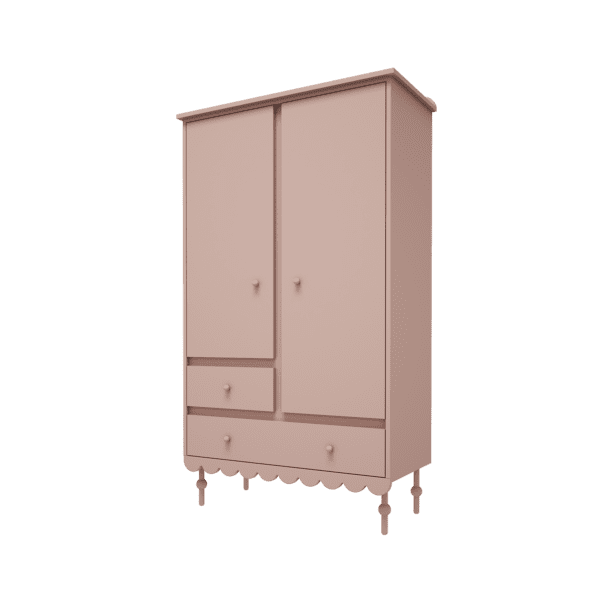 Armoire rose à deux portes – Image 2