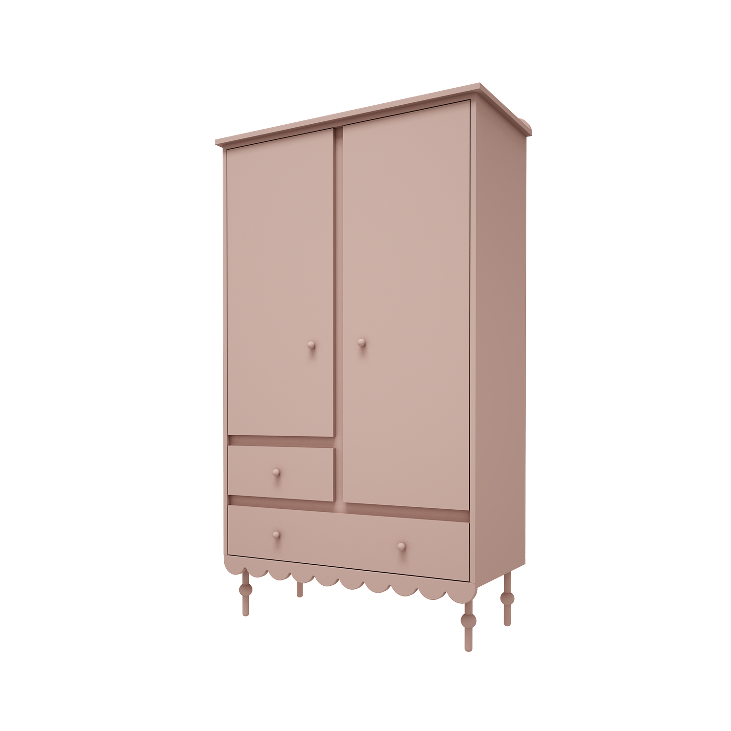 Armoire rose à deux portes – Image 2