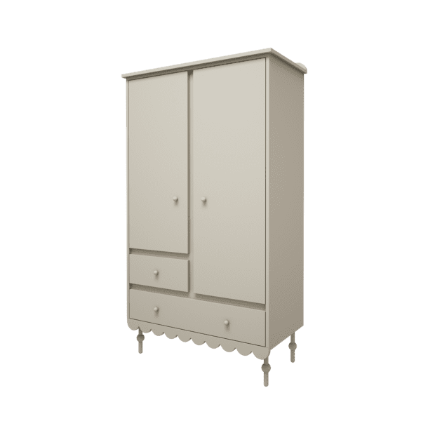 Armoire Olive à deux portes – Image 3