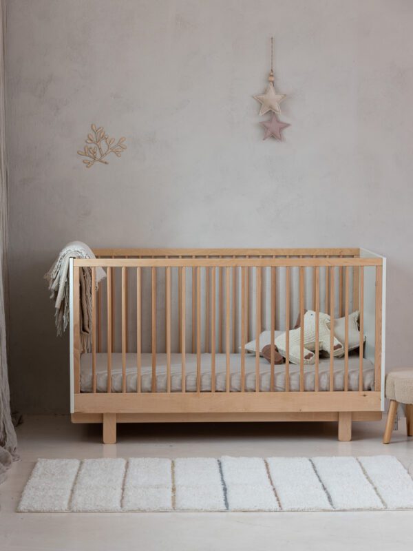 Lit bébé évolutif 70 x 140cm Blanc – Image 6