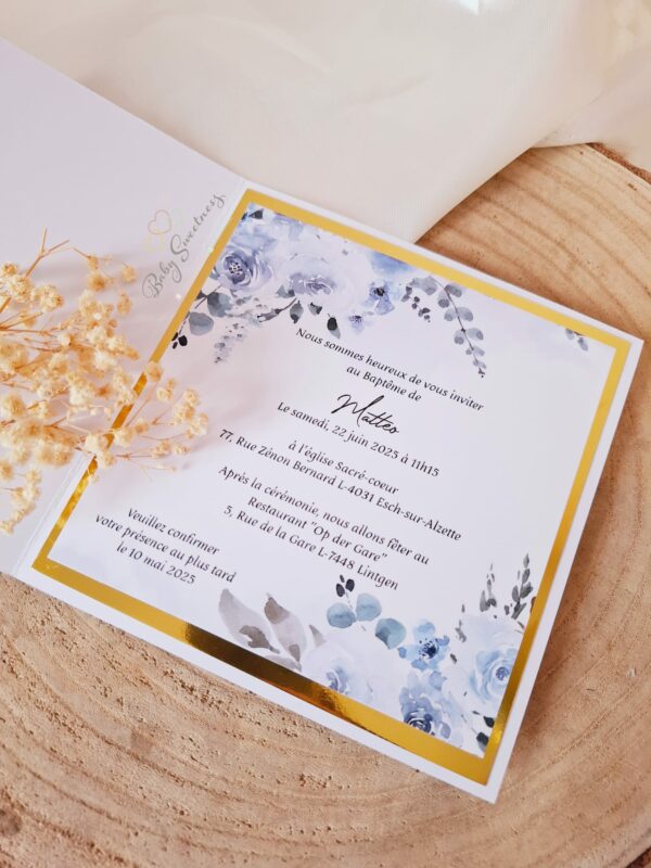 Invitation carte avec photo – Image 3