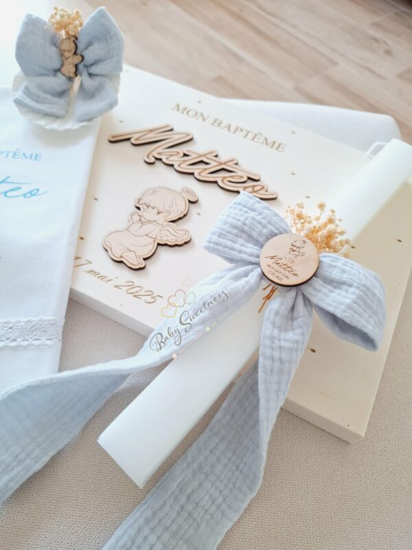 Coffret de Baptême petit ange garçon – Image 8