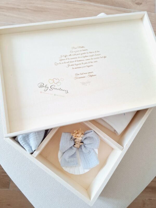 Coffret de Baptême petit ange garçon – Image 4
