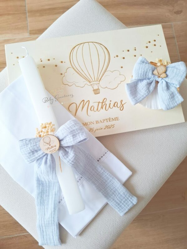 Coffret de Baptême Montgolfière